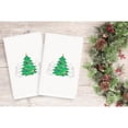 thumbnail image 7 of Linum Home Textiles Christmas Three Trees Embroidered Turkish Cotton Hand Towel - Set of 2, 7 of 7
