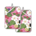 thumbnail image 7 of Yayeee Pot Holders Kitchen Heat Resistant with Pocket 7"x9.8" Cotton Oven Cooking Hot Pads, White Flowers, 7 of 7