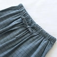 thumbnail image 6 of Men's Casual Plaid Pajama Pants Mens High Waist Loose Cotton Lounge Sleep PJ Bottoms with Pockets, 6 of 7
