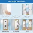 thumbnail image 5 of Refrigerator Lock 4 Pack Mini Fridge Locks For Kids No Drill Cabinet Lock With Keys Cupboard Lock C, 5 of 5