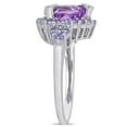 thumbnail image 3 of Everly Women's Amethyst and Tanzanite 10k White Gold Ring, 3 of 7