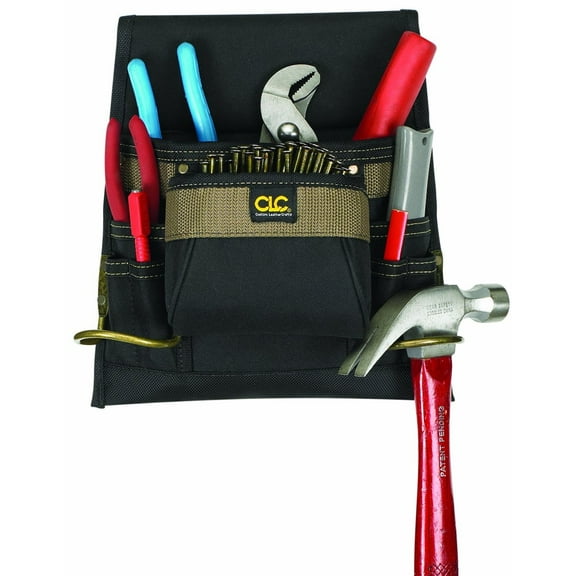 CLC Custom Leathercraft 1823 Nail and Tool Bag, Poly, 8-Pocket