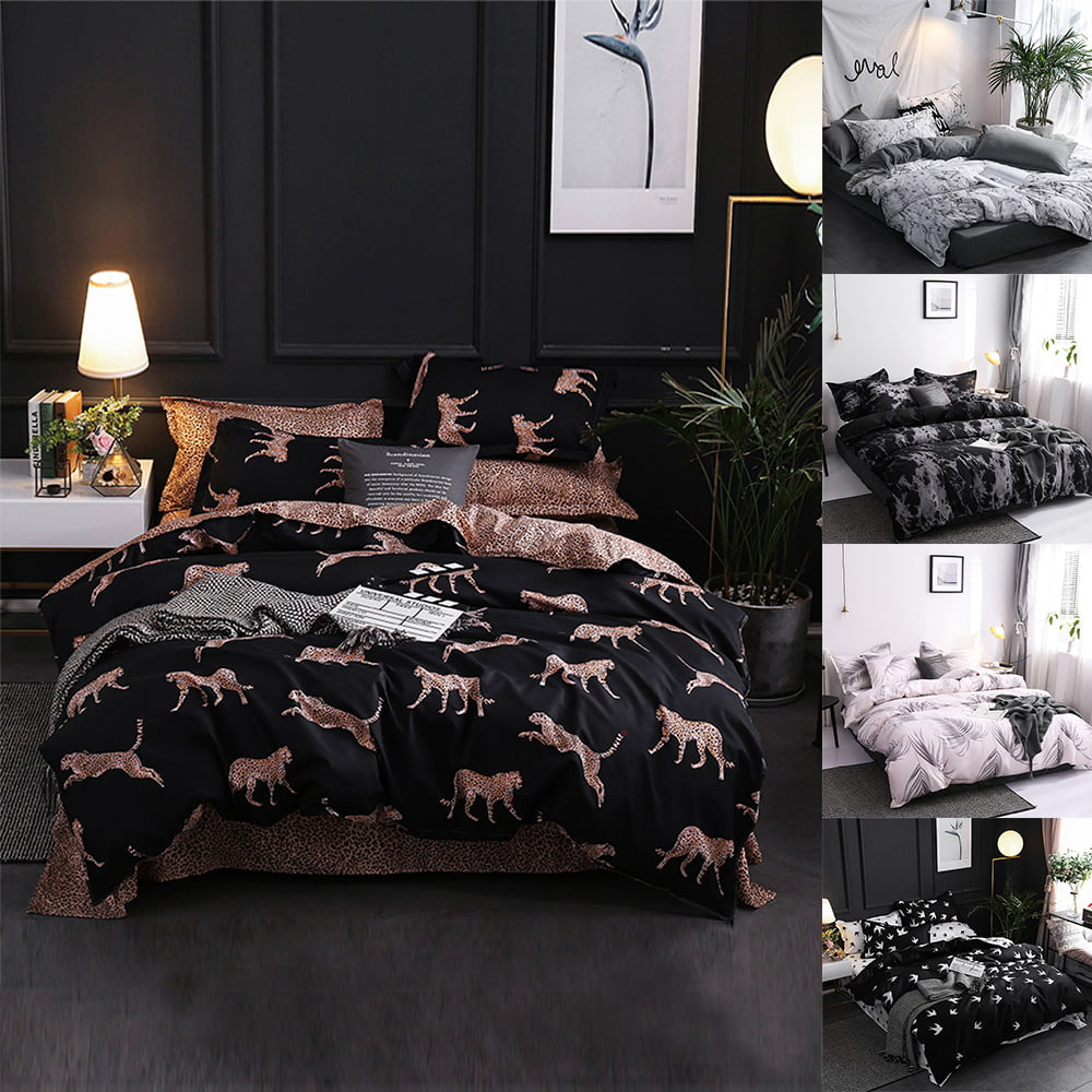 Darcy Duvet Quilt Cover bedding set in Dark Brown & Pillow Cases