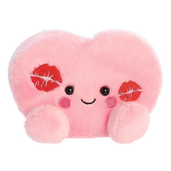 Aurora - Mini Pink Palm Pals - 5" Kinsley Kisses Heart - Adorable Stuffed Animal