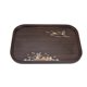 thumbnail image 2 of Bamboo Tray Japanese Simple Romantic Beautiful Resin Walnut Tea Tray for Home Use Rounded Square, 2 of 5