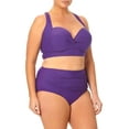 thumbnail image 4 of Terra & Sky Women's Plus Retro Sweetheart Bikini Top, 4 of 6