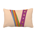 thumbnail image 1 of V Alphabet Orange Fruit Cute Pattern Throw Pillow Lumbar Insert Cushion Cover Home Decoration, 1 of 3