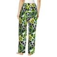 thumbnail image 3 of Sigee Football Doodle Print Women's Soft Pajama Pants - Breathable and Comfortable Lounge Sleep Bottoms with Elastic Waistband and Pockets-Medium, 3 of 9