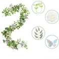 thumbnail image 4 of Yhmxh Spring 6ft Artificial Vines, Hanging Faux Leaves Garland Plants with Colorful Butterflies and Artificial Flowers for Outdoor Indoor Home Wall Decor, Birthday Party Arch Table Spring Decor, 4 of 6