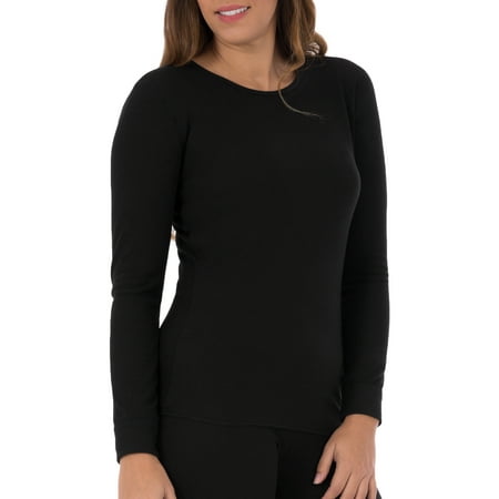 Women's and Women's Plus Waffle Thermal Underwear Crew (Best Thermal Underwear Womens)