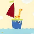 thumbnail image 3 of Vess, June Erica 15x15 Black Modern Framed Museum Art Print Titled - Sailboat Adventure I, 3 of 5