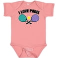 thumbnail image 3 of Inktastic I Love Padel Sports Quote Girls Baby Bodysuit, 3 of 5
