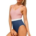 thumbnail image 7 of TrendVibe365 Womens Bathing Suits One Piece Pink Swimsuits Thong Solid Swimwear Beachwear M, 7 of 7