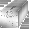 thumbnail image 1 of Kit de placa de reparación de bisagra de armario KEWITY acero inoxidable 10 Uds., 1 of 5