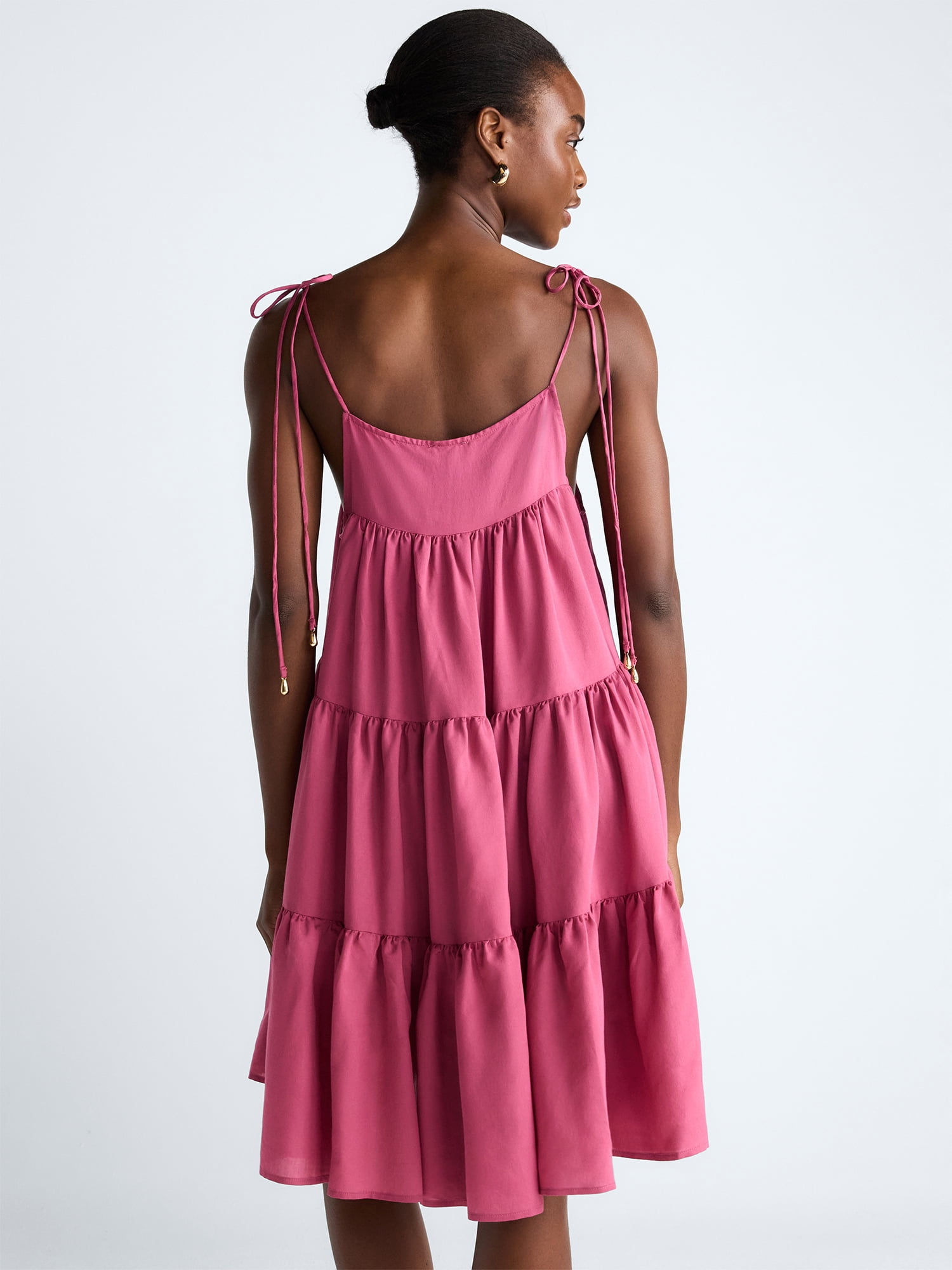 Scoop Women’s Flowy Tier Mini Dress, Sizes XS-XXL