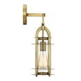 thumbnail image 4 of merrill warm brass five-inch one-light outdoor wall mount, 4 of 5