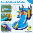 thumbnail image 6 of Infans Kids Inflatable Water Slide w/ Slide Splash Pool Water Cannon with 735W Blower, 6 of 7