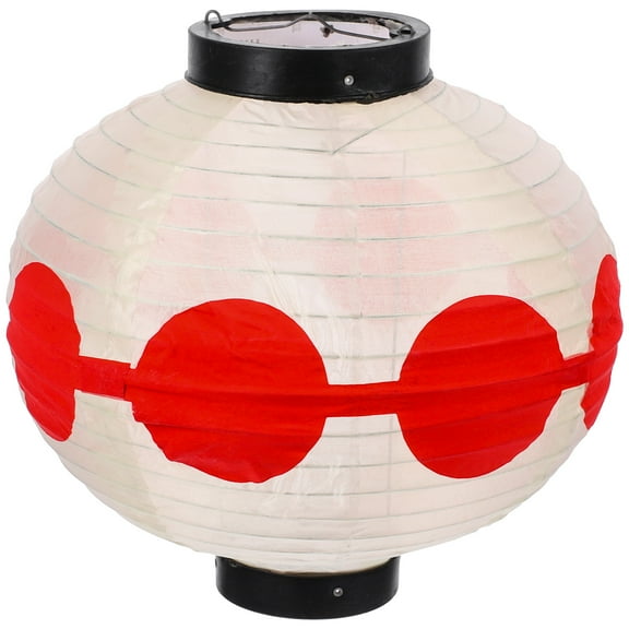 ORDDIART Garden Lantern Multi 1Pack 11.8X11.8X11.8In Silk Iron Wire Traditional Japanese Style