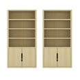thumbnail image 1 of Rivington Armoire Bibliothèque Moderne en Chêne Naturel (4 Tablettes) - Ensemble de 2, 1 of 9