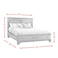 thumbnail image 3 of Picket House Furnishings Brinley 4-Piece King Bedroom Set in Cherry, 3 of 3
