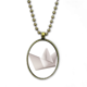 thumbnail image 1 of Patrón geométrico abstracto origami barco Collar Colgante de cadena vintage Colección de joyas colgantes Unbranded M, 1 of 3