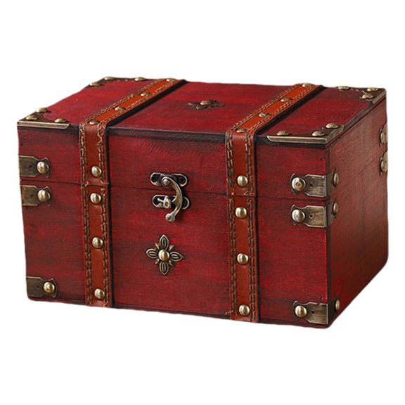 ATALRPOU Classicals Wooden Jewelry Organizers Antique Look Container For Bedroom Display