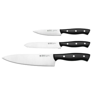  HUNTER.DUAL Knife Set, 15 Piece Kitchen Knife Set with Block  Self Sharpening, Dishwasher Safe, Anti-slip Handle, Black : Tools & Home  Improvement