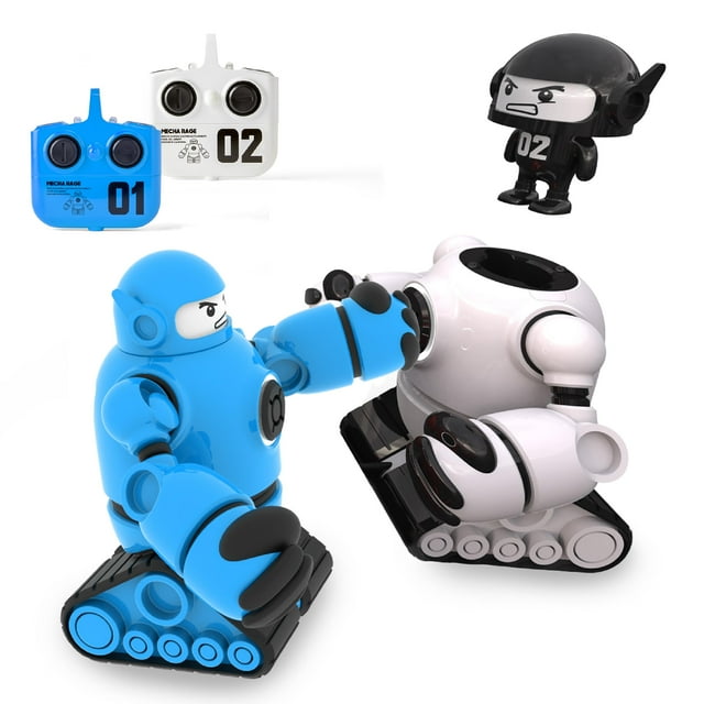 Sharper Image® Mecha Rivals Robots de batalla con control remoto, juego de lucha inalámbrico para dos jugadores con luces y sonidos