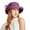 Purple, variant on FUZHIQ Women's Vintage Cloche Fascinator Hat with Birdcage Veil & Bow, Elegant Short Brim Tea Party Hat for Wedding Kentucky Derby Formal Occasion