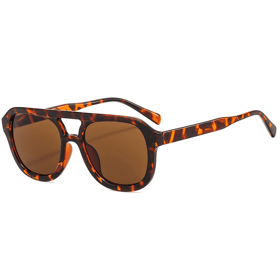 Trendy Square Aviator Sunglasses Women Men Square Eyewear Frame, Retro Sun Glasses for Women Men 