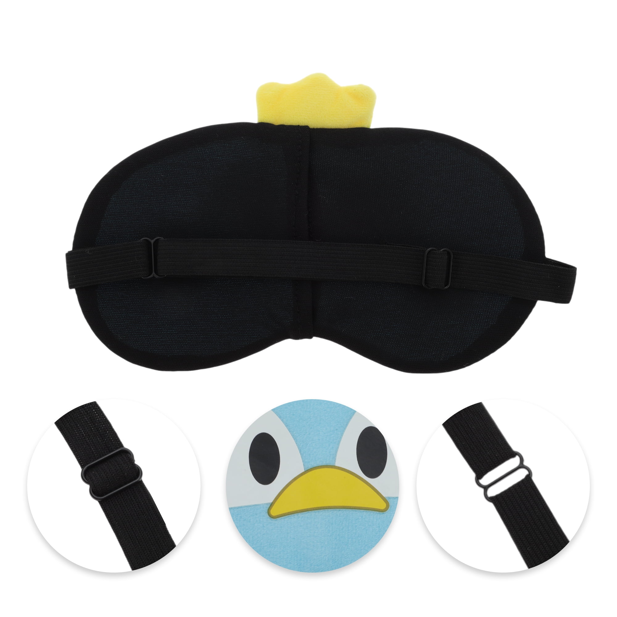 Unique Bargains Portable Crown Duck Sleep Mask for Home and Travel Blue