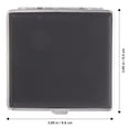 thumbnail image 5 of KAKOWELY cigarettes case Cigarette Case Portable Cigarette Box Flip Type Cigarette Storage Box with Sliding Lid3.86"X3.7"X0.59", 5 of 5