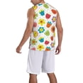 thumbnail image 2 of Honeii Cartoon Flowers print basktball shirt for men and women, Unisex basketball jersey for Theme party-3X-Large, 2 of 6