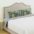 thumbnail image 3 of Yayeee Pillowcase Standard Size Set of 2 Satin Wrinkle Resistant Pillow Case, Christmas Gingerbread, 3 of 7