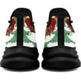 thumbnail image 3 of Coolcustomize Christmas Santa Claus Themed Sneakers for Men & Women - Comfortable Tennis Walking Shoes, Cushion Gym Sports Training Shoes, 3 of 7