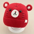 thumbnail image 6 of Kids Winter Pompom Hat Knitted Ski Beanie Hat Double Pom Beanie Cap for Girls Boys, for 1-3 Years Old, 6 of 8