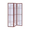 thumbnail image 2 of Coaster Wood Three Panels Folding Screen Room Divider in Cherry, 2 of 2