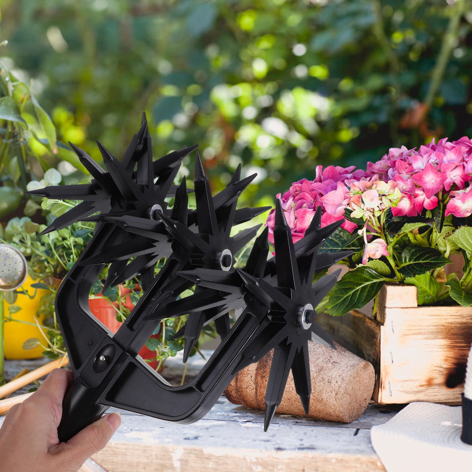 Soimiss 1Set Lightweight Manual Plastic Soil Cultivator for Garden Soil Turning and Mixing