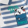 thumbnail image 5 of Cethrio Boys Polo Shirts, Casual Striped Cotton Printed Summer Shirts Blue Size 7-8 T, 5 of 9