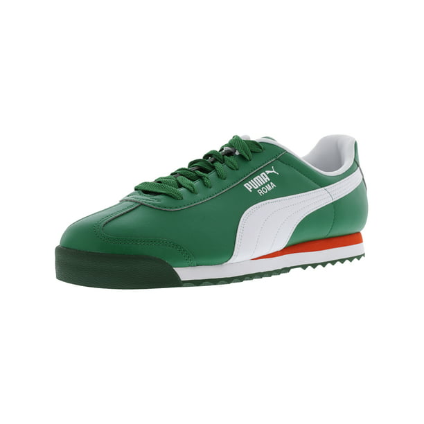 respons dette etc Puma Men's Roma Basic Verdant Green / White Ankle-High Fashion Sneaker -  11.5M - Walmart.com