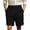 Black#10038NN, variant on AHMOMEI Mens Linen Short Elastic Waist Drawstring Men Beach Shorts Wide Leg Casual Men's Shorts with Pockets Brown L