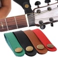thumbnail image 2 of UDIYO Faux Leather Guitar Neck Headstock Strap Holder Button Lock with Metal Fastener, 2 of 7