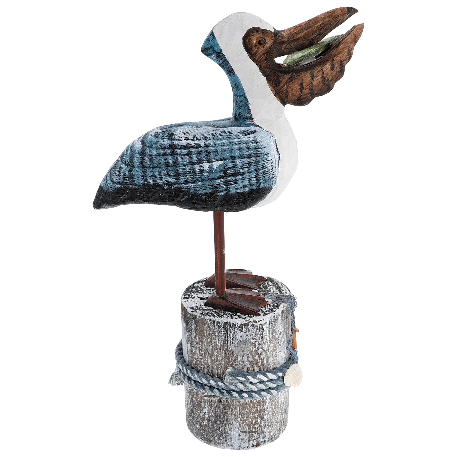 Frcolor Seagull Nautical Bird Figurines Seabird Statue Wooden
