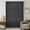 Black, variant on Dark Brown Sheer Curtains 45 Inches Long, Vintage Country Monochrome Chocolate Color Light Filering Curtains, Breathable Simi Curtain Privacy Drapes for Kitchen Bathroom Small Window Treatment
