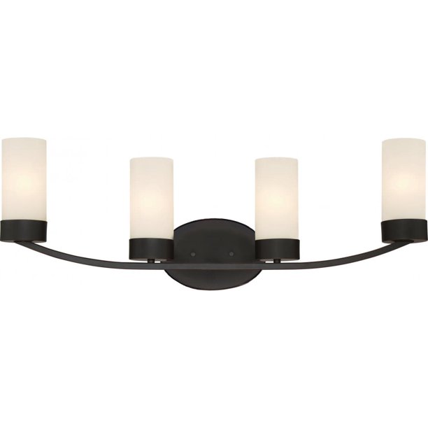 Nuvo Lighting 60 6324 4 Light 29 Wide Bathroom Vanity Light Multicolor Walmart Com Walmart Com