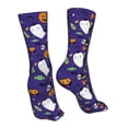 thumbnail image 7 of Xecao Cute And Creepy Print Fashion No Heel Casual Crew Socks Cushioned Breathable for Men Women - Moisture wicking,Not easy to fade Suitable for daily, 7 of 7
