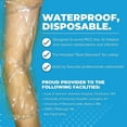thumbnail image 6 of PICC Line Shower Cover – 25 Pack Small (9-16”) Disposable Waterproof Arm Shield Sleeve Guard Protection – IV Site – Keeps Dry – Latex Free - ShowerSOC, 6 of 8