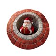 thumbnail image 1 of BKER 31.5 Inch 3D Visual Rug Santa Up Design Festive Slip Doormat For Xmas Indoor Outdoor Use Perfect For Front Door Bathroom Kitchen Holiday Season Carpet With Fille Santa, 1 of 5