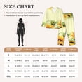 thumbnail image 4 of Daiia Sunflowers On A Yellow Background for Women's Long-Sleeved Pajama Set – Soft & Comfortable Sleepwear Button-Up Pajamas Cozy Lounge Wear-X-Large, 4 of 7