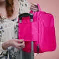 thumbnail image 5 of AmElegant PREMIUM Travel Toiletry Bag And Makeup Bag Organizer For Women - Spacious Hanging Cosmetic Bag Storage - Great For Travel Accessories - Makeup Pouch Included (Pink), 5 of 10